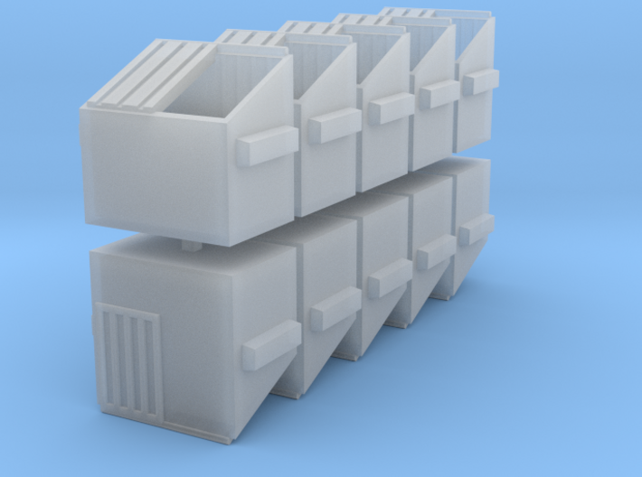 Dumpster - set of 10 - Nscale 3d printed
