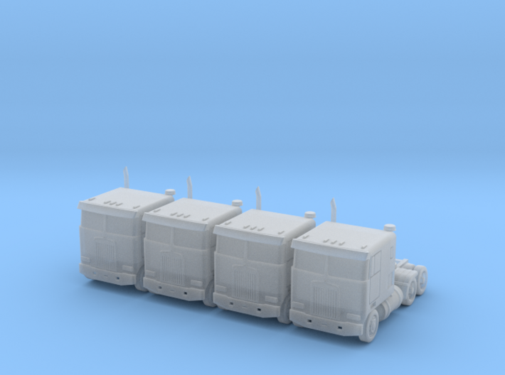 Kenworth Cabover Semi Truck - Set - Nscale 3d printed