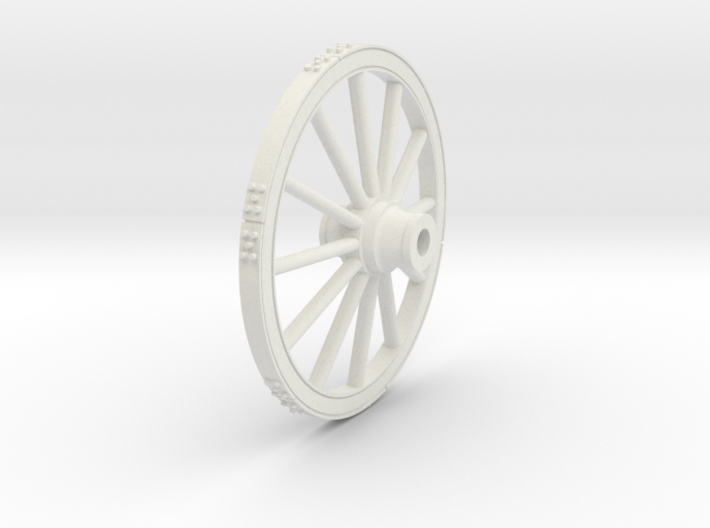 Wagon wheel 13.4cm 3d printed