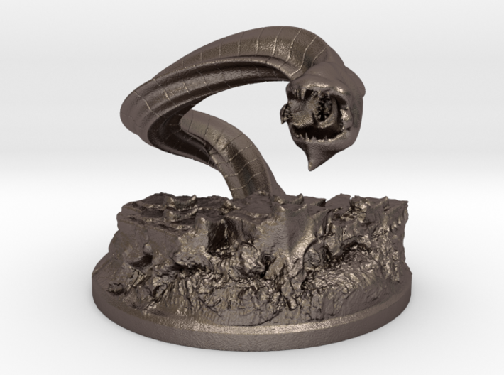 Dungeons and Dragons Purple Worm 3d printed