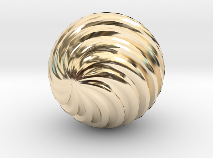 Wave Ball 3d printed