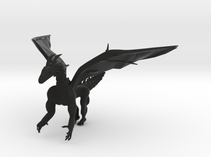 Shape Way Dragon 3d printed
