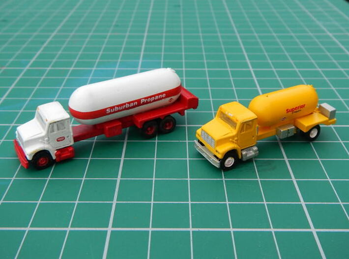 Propane Truck Bodies 3d printed bodies mounted on trucks.