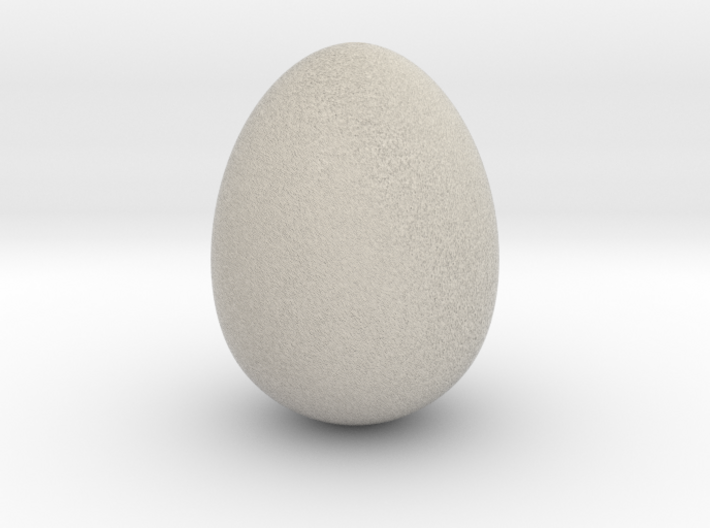 Cow bird egg smooth 3d printed