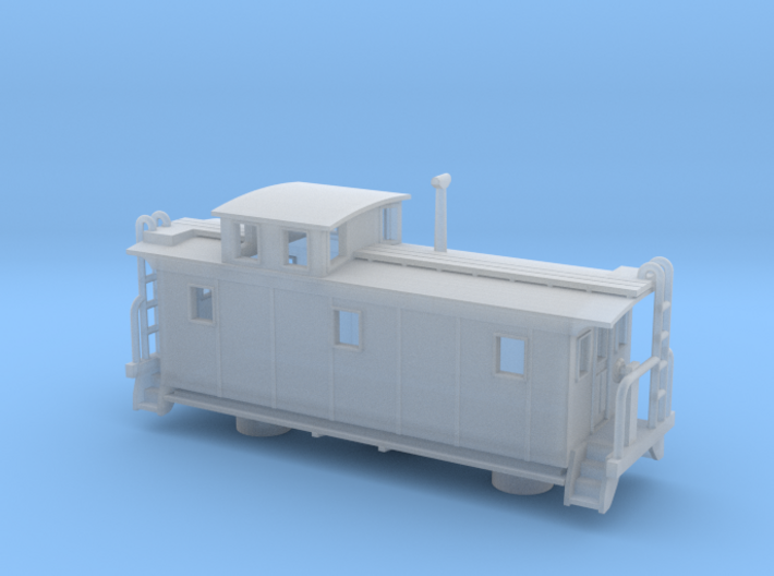 DMIR K1 Steelside Early Caboose - Zscale 3d printed