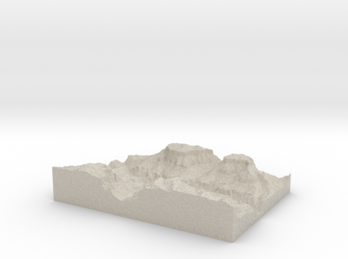 Model of Colorado River 3d printed