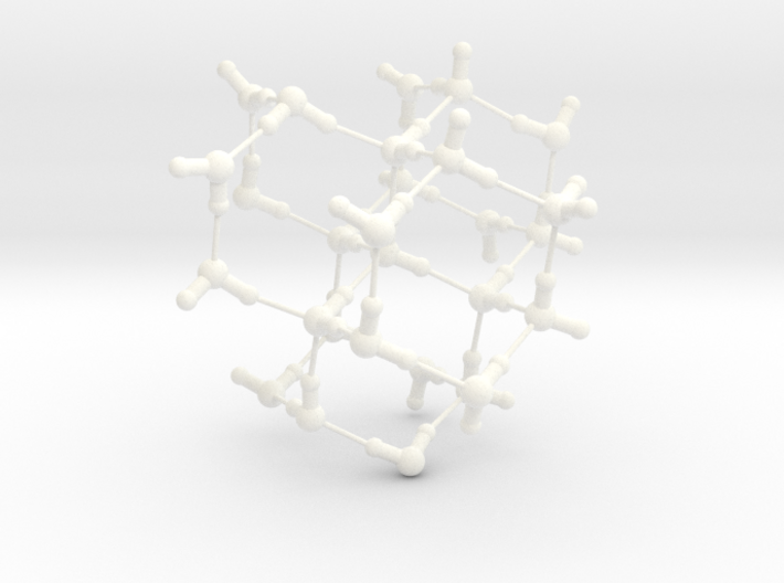 Water Molecule Matrix Model UniColor Plastic Large 3d printed