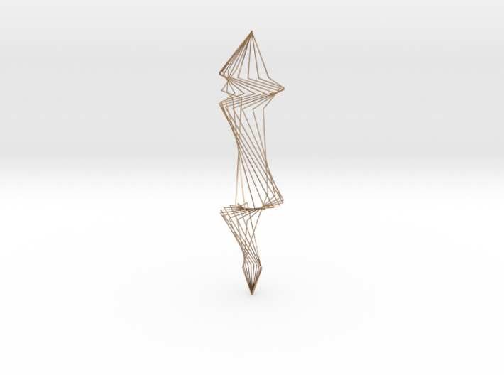 Spiral Silver Wire Earings 3d printed