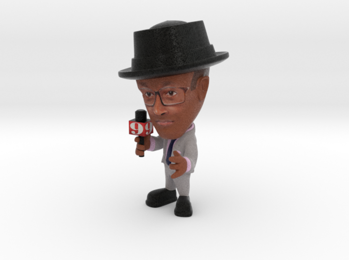 Mario ch 9 orlando news reporter with hat 3d printed