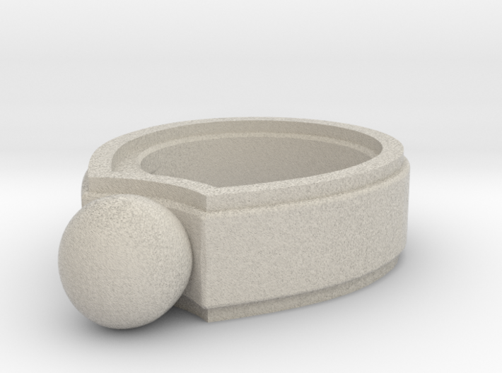 Marble Ring 3d printed