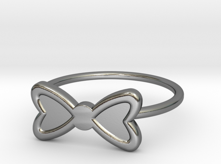 Midi Bow Ring, subtle and chic by titbit 3d printed