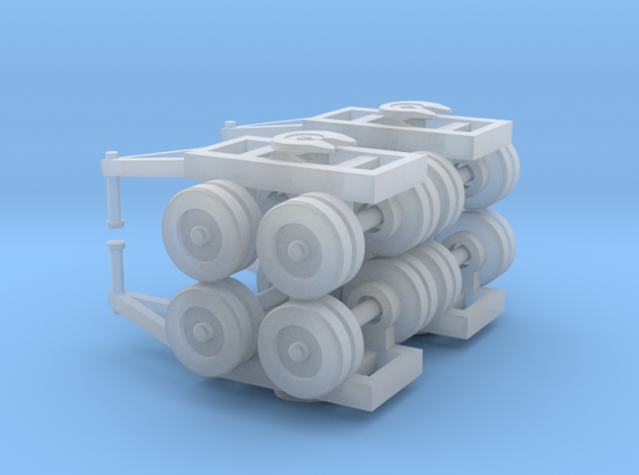 Dual Bogie Set - Zscale 3d printed