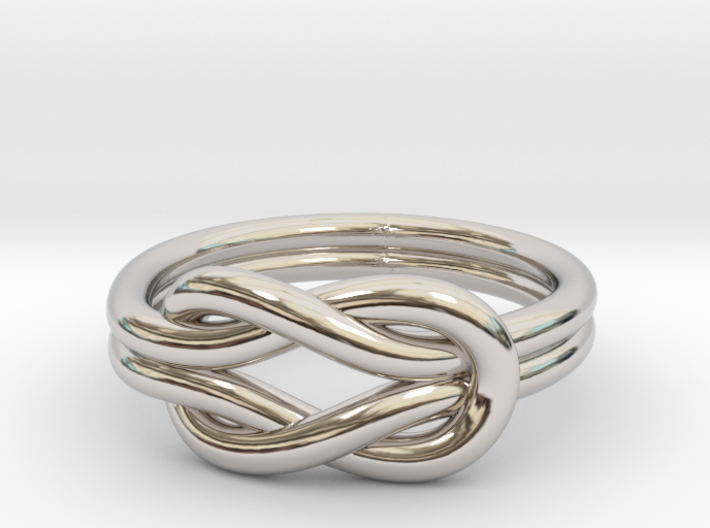 Knot Midi Ring 3d printed
