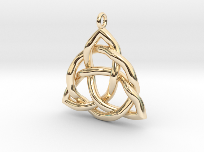 Triquetra Pendant or Trinity Knot Pendant 3d printed