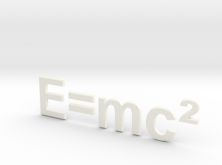 E=mc^2 3d printed