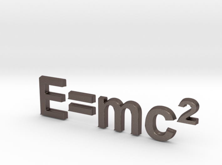 E=mc^2 3D D 3d printed