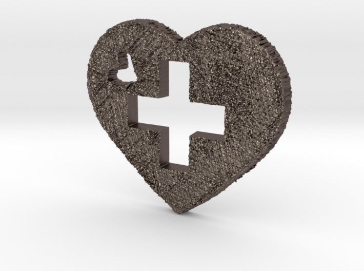 Love Switzerland Heart 3D 3d printed