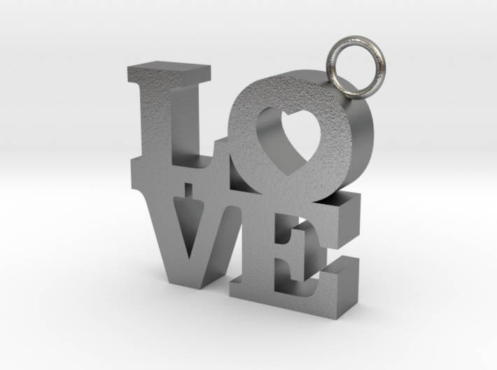 LOVE-Pendant 3d printed