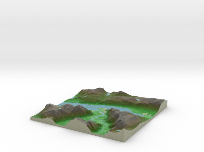 Terrafab generated model Wed Jul 02 2014 12:08:37 3d printed