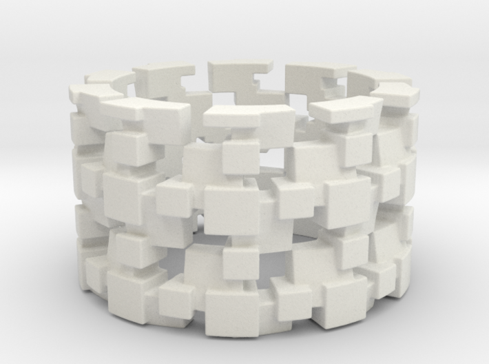 Tilt Cubes Ring Size 10 3d printed