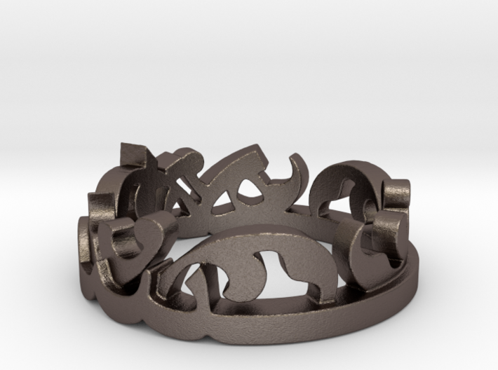 Samaneh-Ring Size 7.5 steel 3d printed