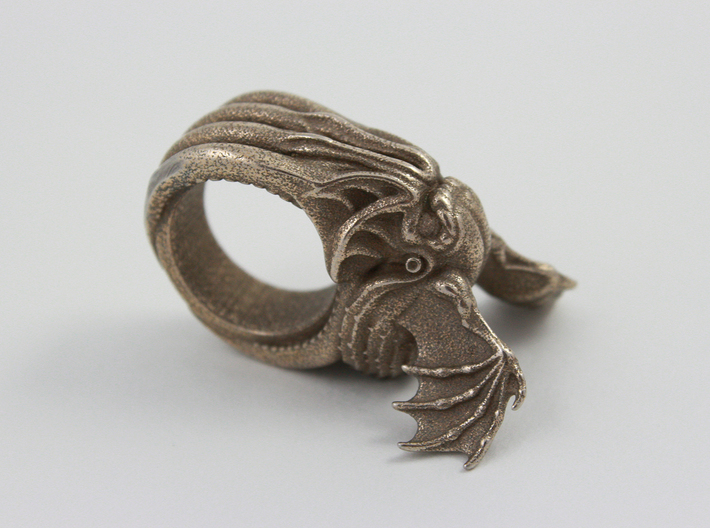 Cthulhu Ring 3d printed Cthulhu Ring - Stainless Steel