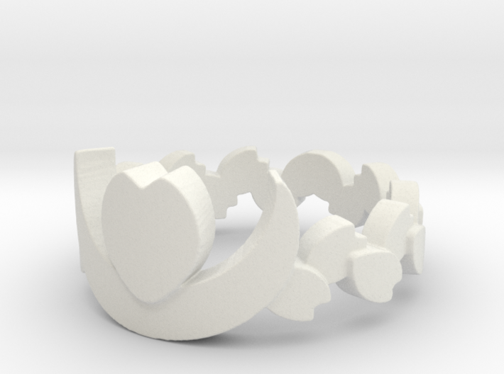Cafe Nocturne Floral Band Ring Size 9.25 3d printed