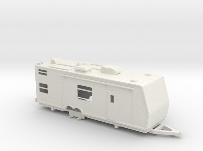 1/87 Scale 28ft Travel Trailer 3d printed