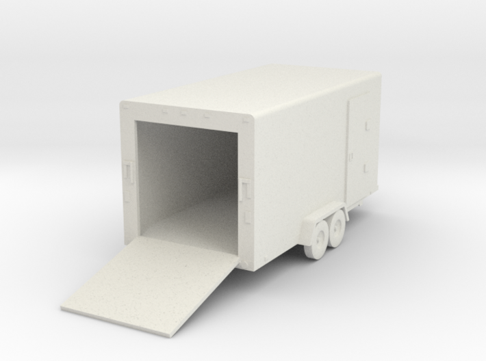 HO Scale Cargo Trailer 3d printed 