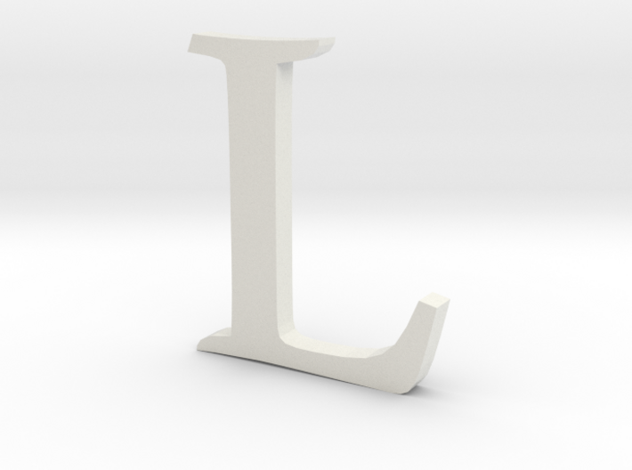 L (letters series) 3d printed