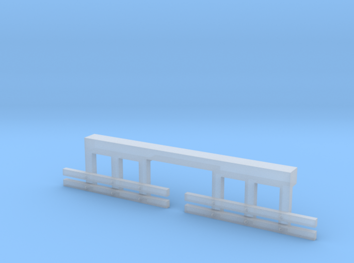 HO Scale Streetcar Safety FENDERS 1pr 3d printed