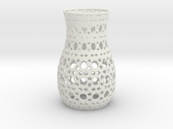 Tealight Sleeve Geometric - Small 3d printed