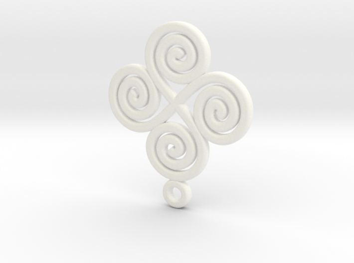 4 Spiral pendant 3d printed