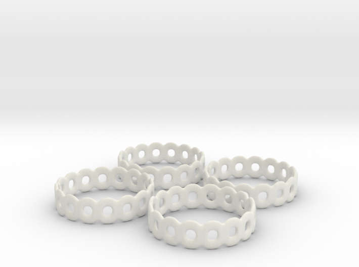 Daisy Chain Napkin Rings (4) 3d printed