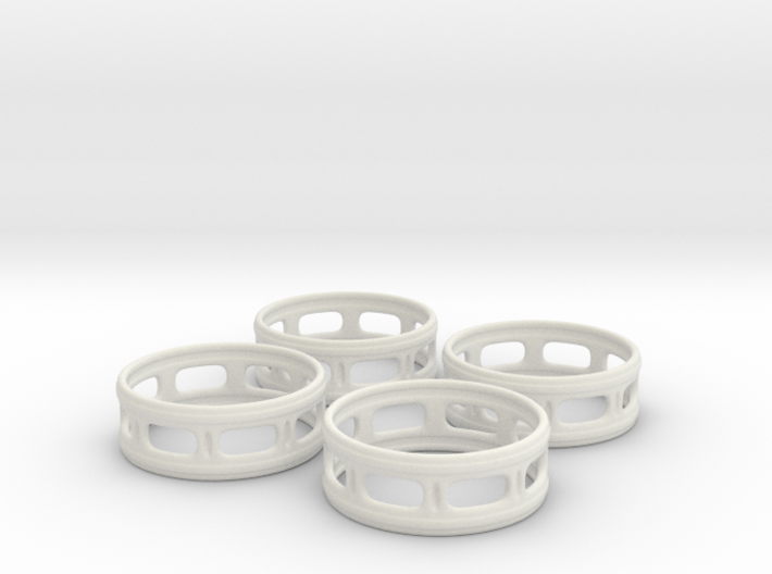 Windowed Napkin Rings (4) 3d printed