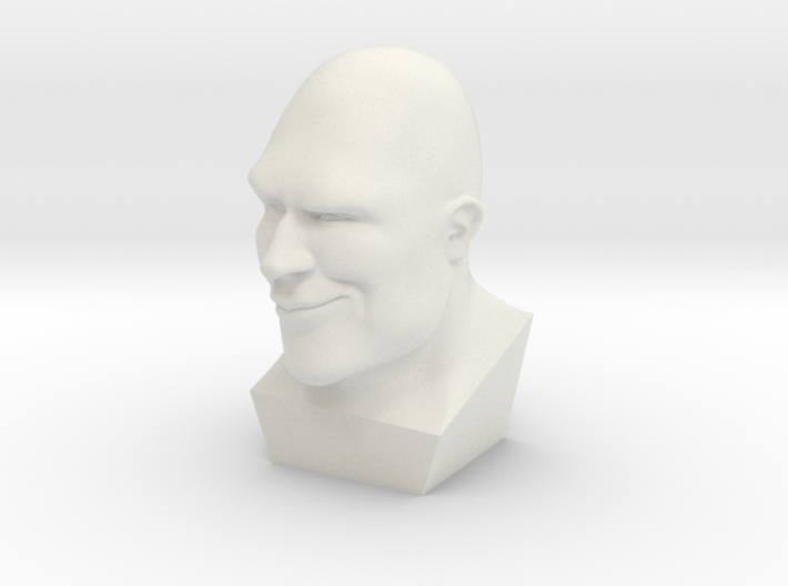 TF2 Heavy Bust 3d printed