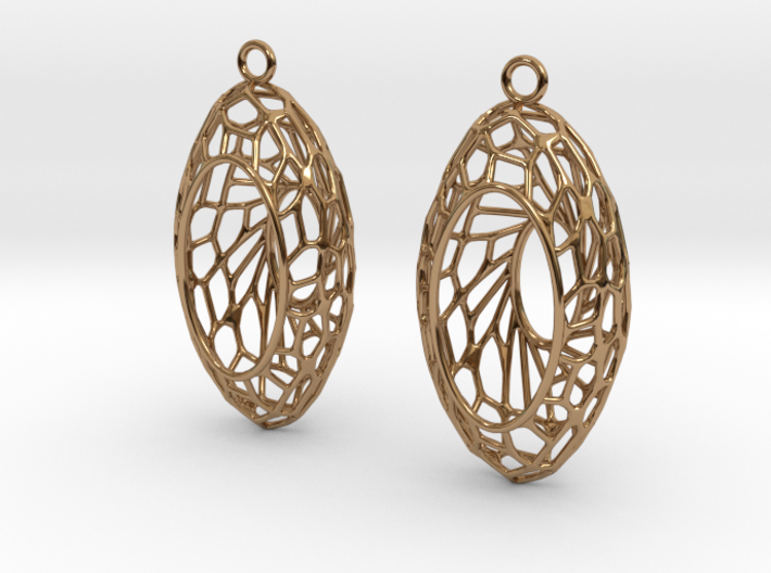 Cairo Basket Earrings 3d printed