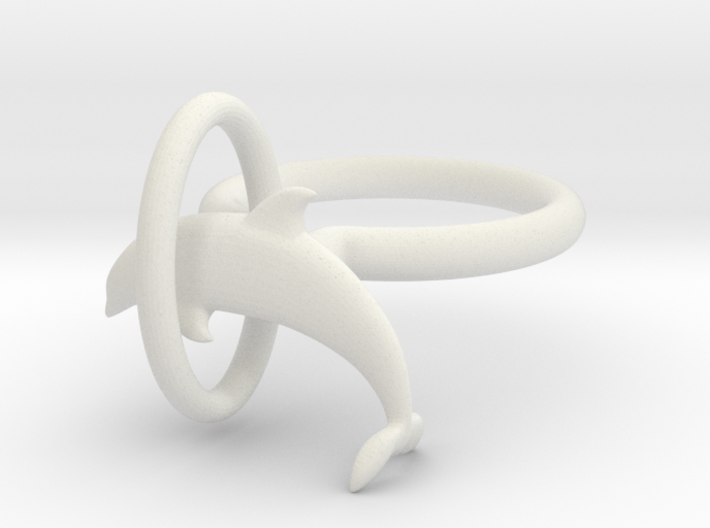 Dolplin Ring (US Size8) 3d printed