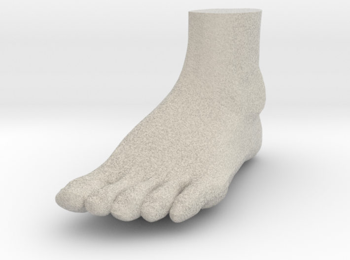 Solid Foot - 4.4&quot; Length 3d printed