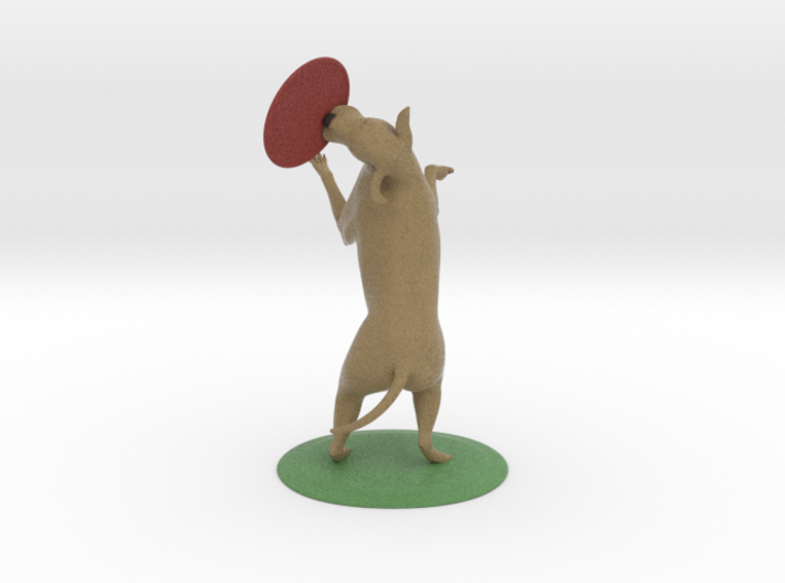 Labrador and frisbie 3 1/2&quot; tall 3d printed