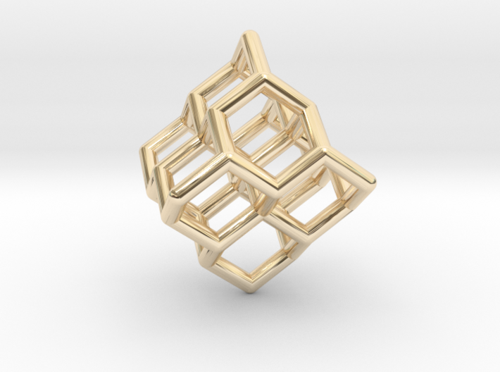 Diamond structure (tiny) 3d printed