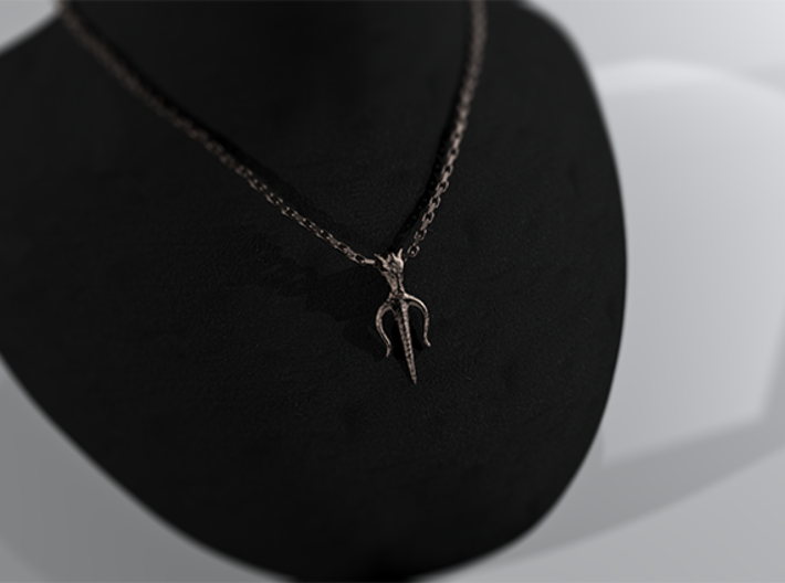 Poseidons Trident Necklace 3d printed 