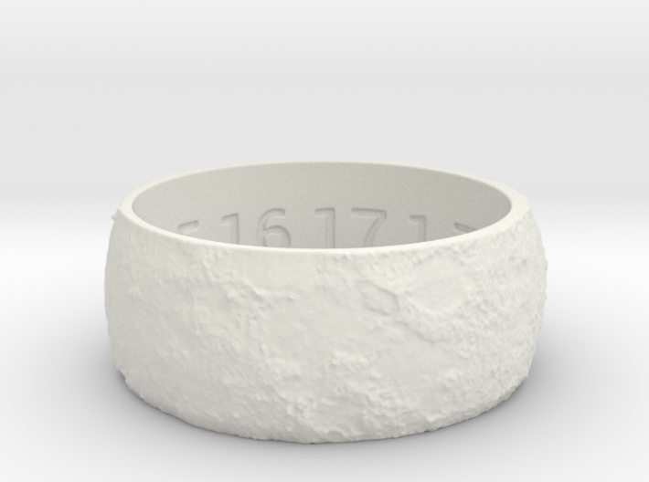 Lunar Surface Ring Size 12.5 3d printed