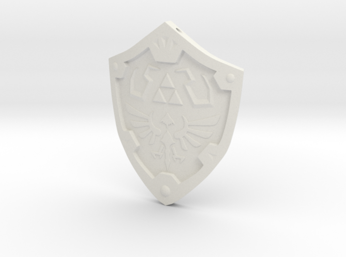 Hylian Shield Keychain/Necklace 3d printed