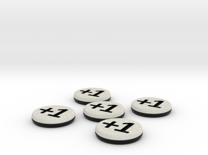 Plus/Minus Counters (Batch of 5) 3d printed 