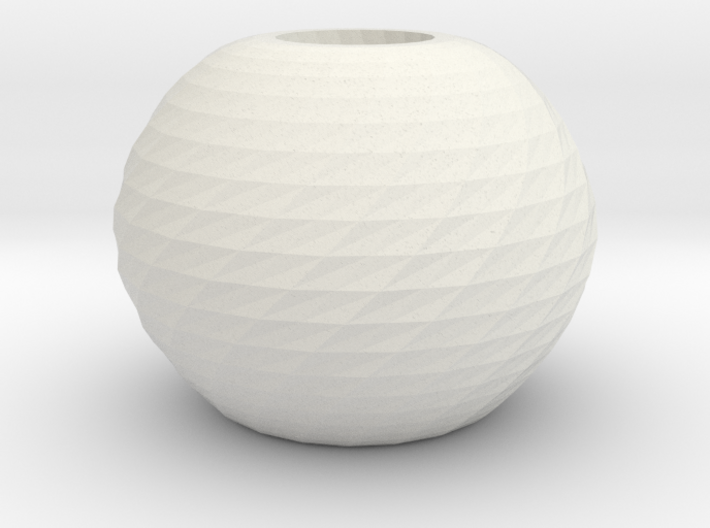 twisted ball vase 3d printed
