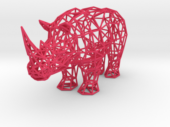 Digital Safari- Rhino (Small) 3d printed