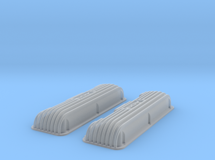 1 16 409 Finned Logo Valve Covers File 3d printed