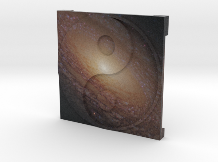 Spiral Galaxy over Ying Yang 3d printed