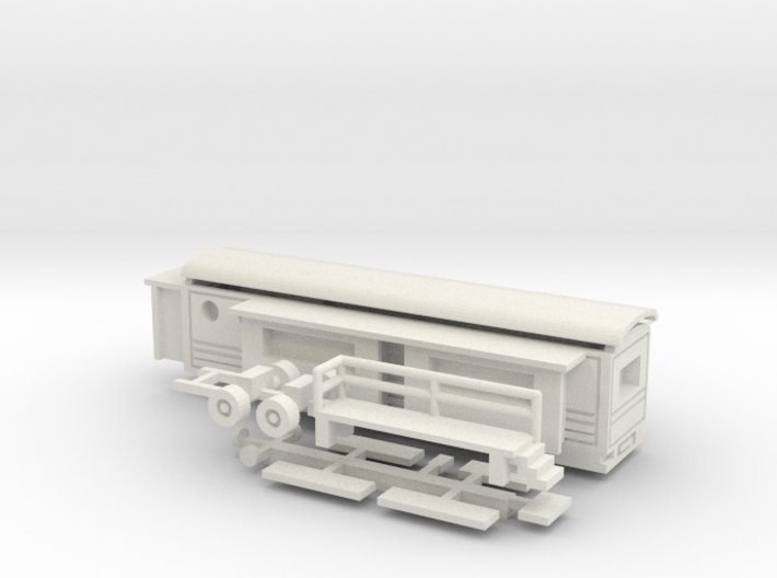 Wohnwagen Tonnendach - 1:220 (z scale) 3d printed